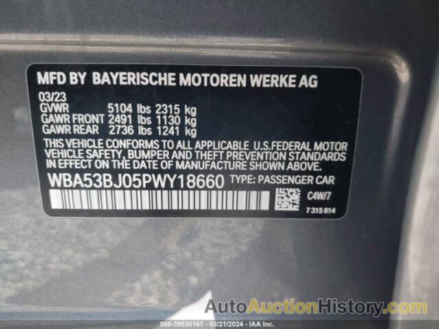 BMW 540 I, WBA53BJ05PWY18660