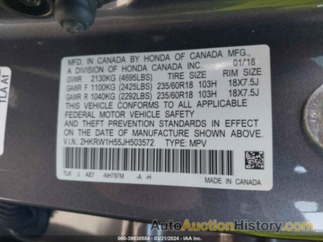 HONDA CR-V EX, 2HKRW1H55JH503572