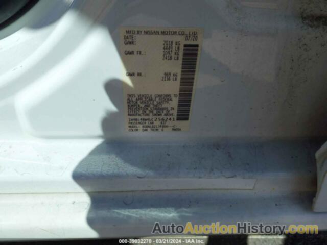 NISSAN ALTIMA S, 1N4BL4BW4LC256241