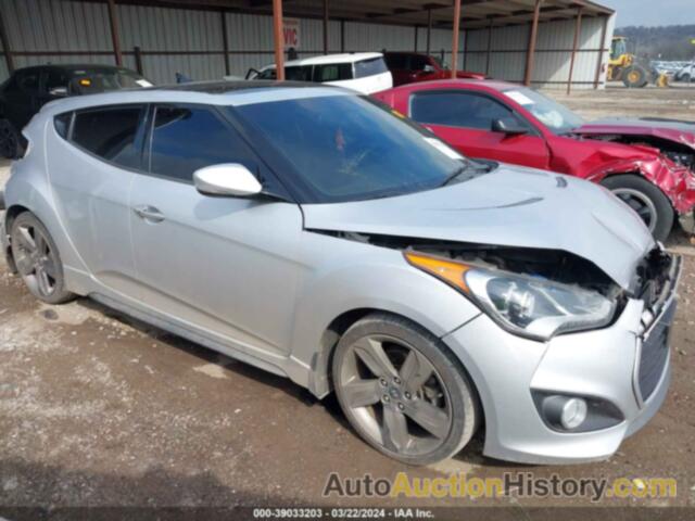 HYUNDAI VELOSTER TURBO W/BLUE, KMHTC6AE6EU206873