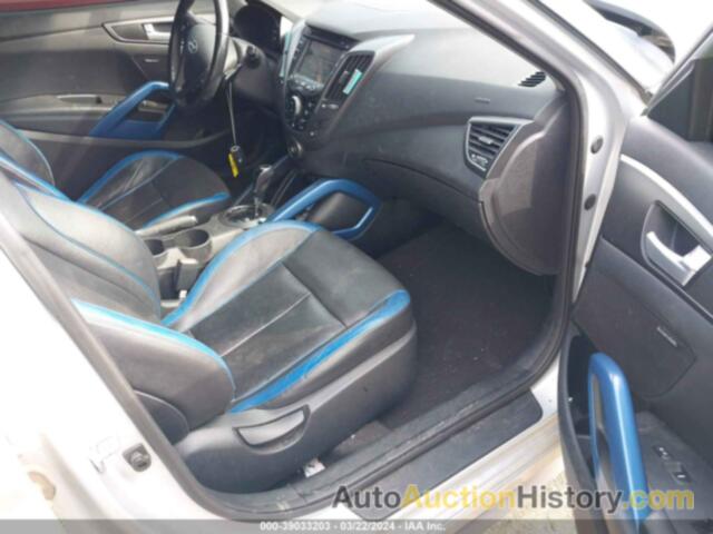 HYUNDAI VELOSTER TURBO W/BLUE, KMHTC6AE6EU206873