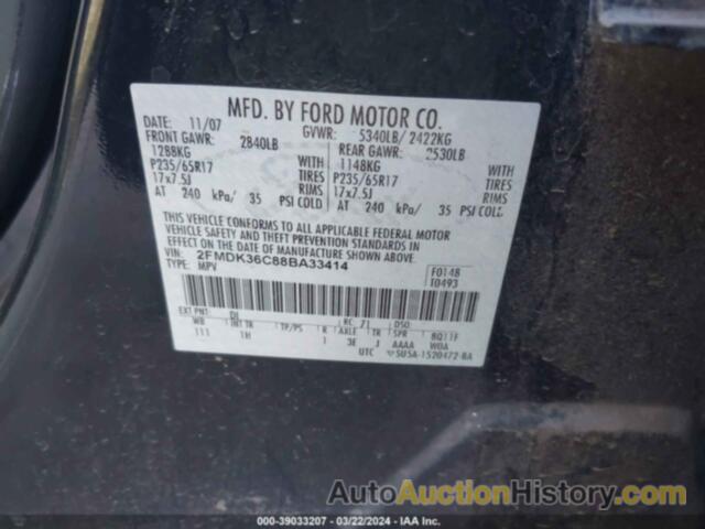 FORD EDGE SE, 2FMDK36C88BA33414