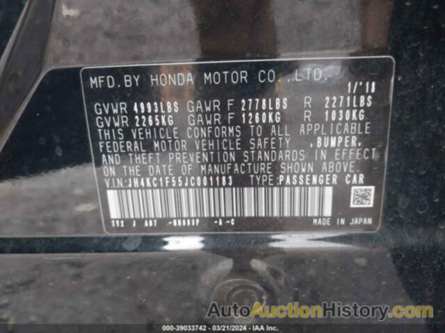 ACURA RLX, JH4KC1F55JC001183