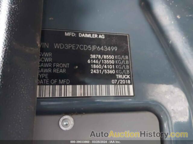 MERCEDES-BENZ SPRINTER 2500 STANDARD ROOF V6, WD3PE7CD5JP643499