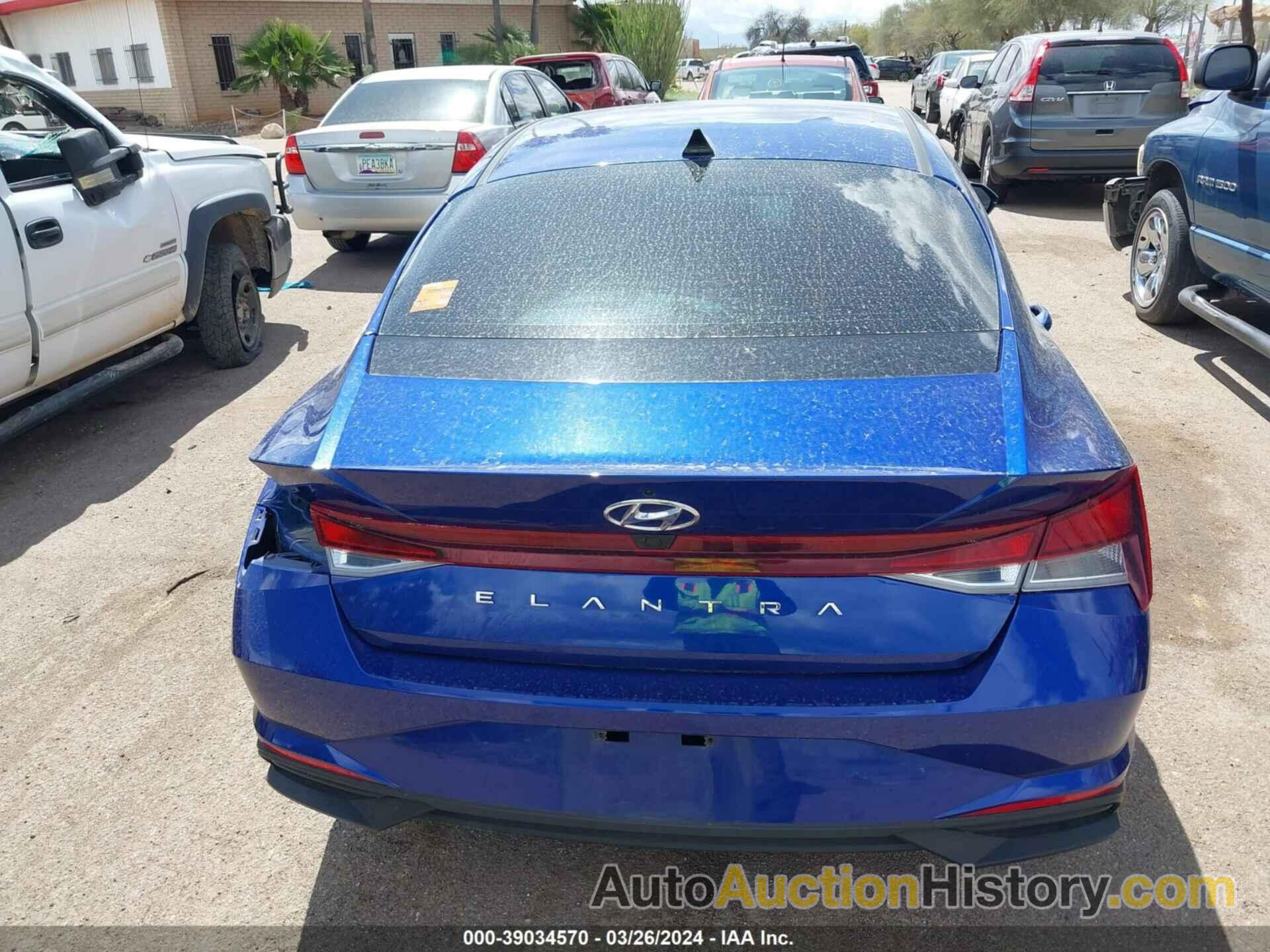 HYUNDAI ELANTRA SEL, 5NPLS4AG1MH044401