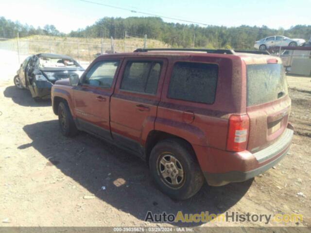 JEEP PATRIOT SPORT, 1C4NJPBA9ED533580