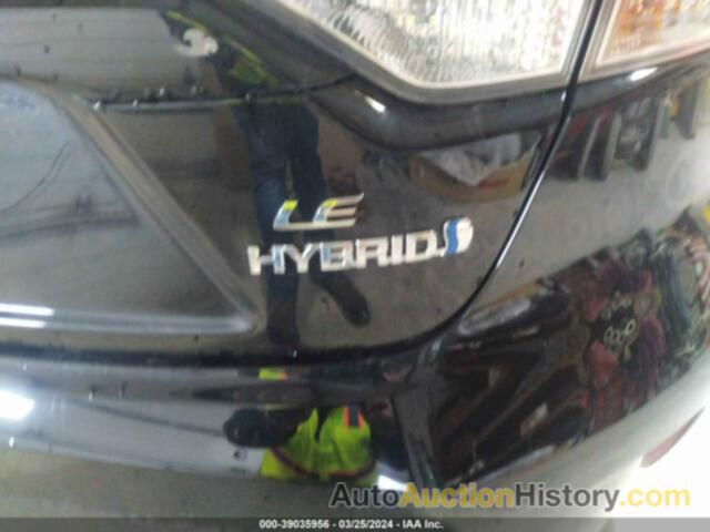 TOYOTA COROLLA HYBRID LE, JTDBCMFE4PJ003319