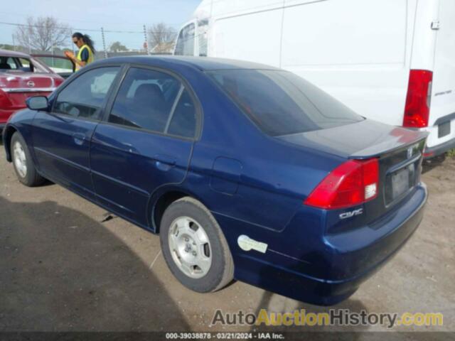 HONDA CIVIC HYBRID, JHMES96615S009221