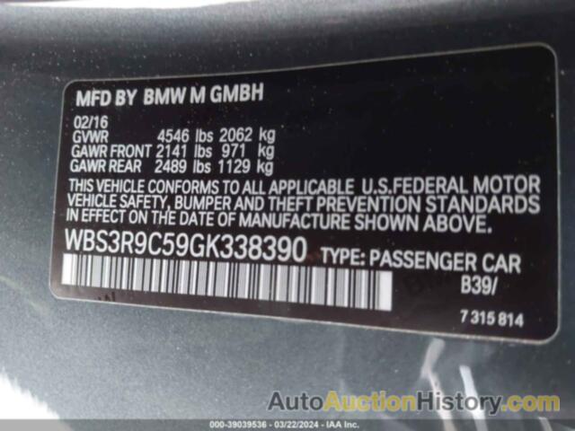 BMW M4, WBS3R9C59GK338390