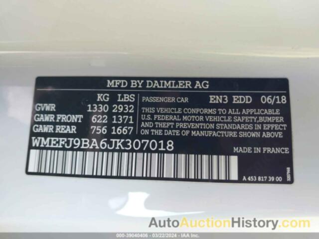 SMART FORTWO, WMEFJ9BA6JK307018