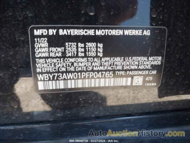 BMW I4 EDRIVE40, WBY73AW01PFP04765