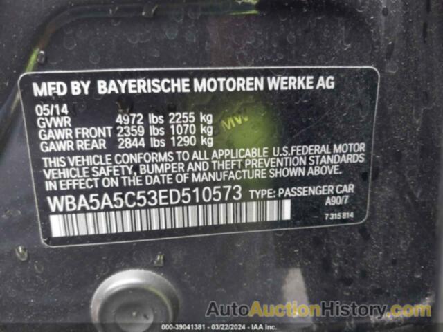 BMW 528I, WBA5A5C53ED510573