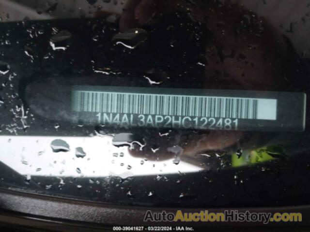 NISSAN ALTIMA 2.5 SR, 1N4AL3AP2HC122481