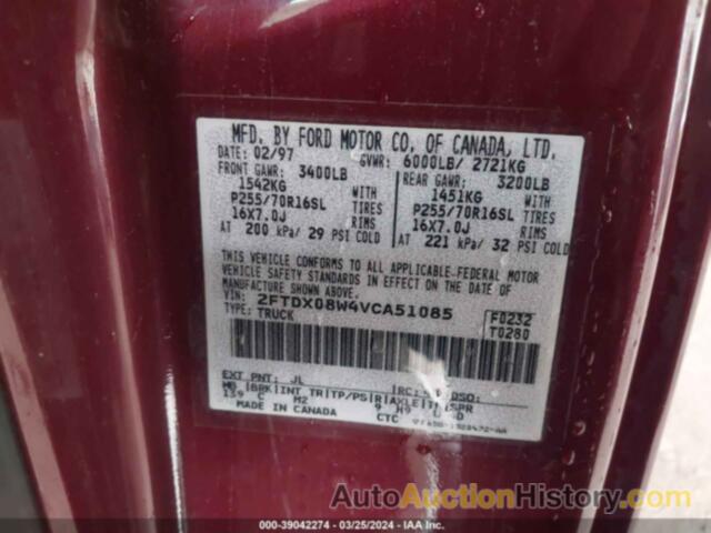 FORD F-150, 02FTDX08W4CA51085