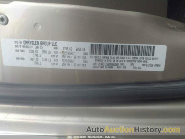 CHRYSLER TOWN & COUNTRY TOURING-L, 2C4RC1CG8DR663566