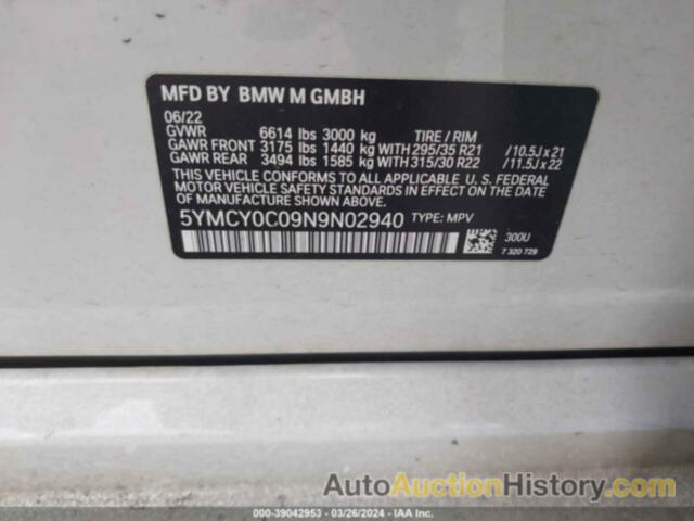 BMW X6 M, 5YMCY0C09N9N02940