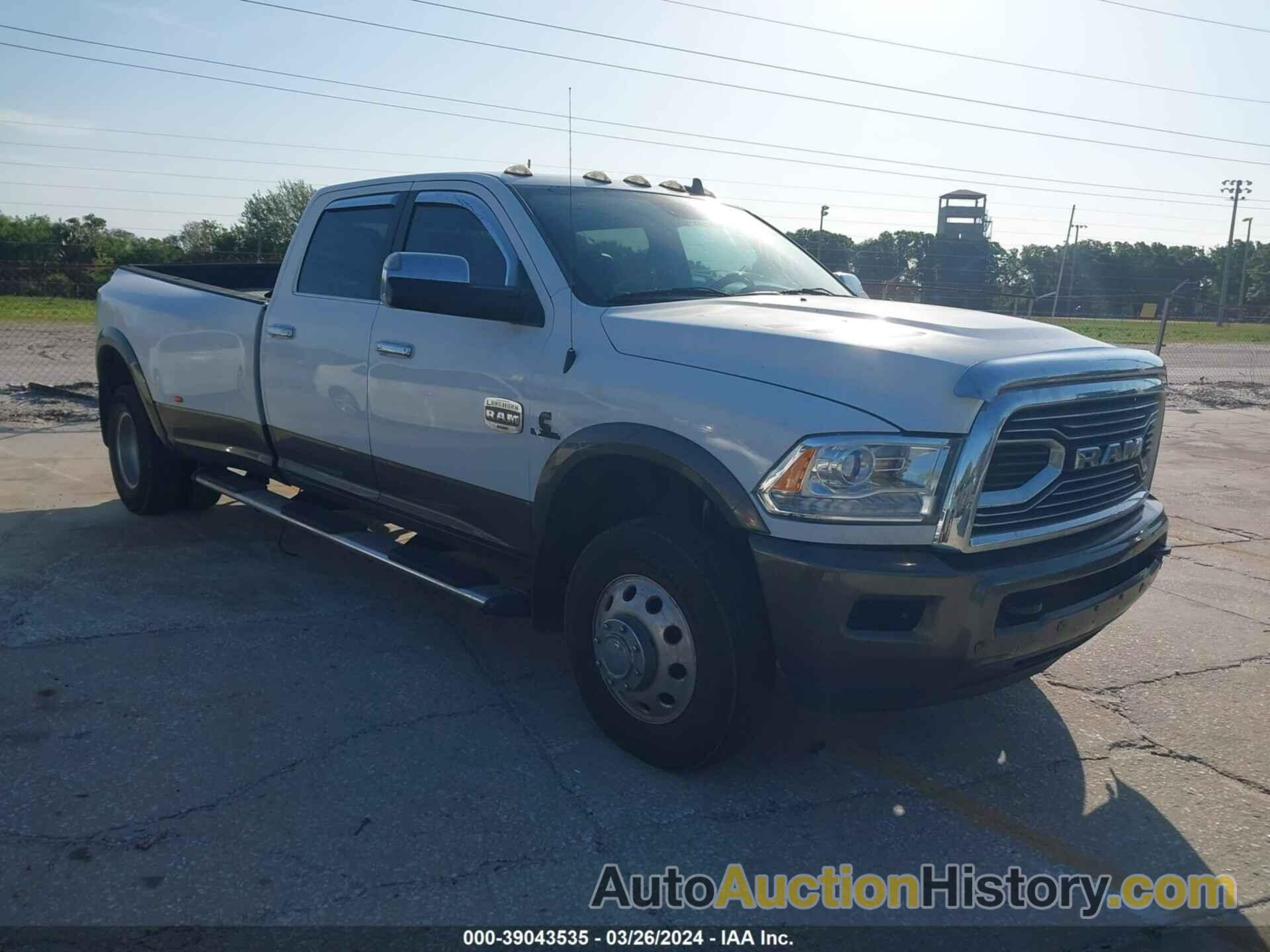 RAM 3500 LARAMIE LONGHORN  4X4 8' BOX, 3C63RRKL1JG112177