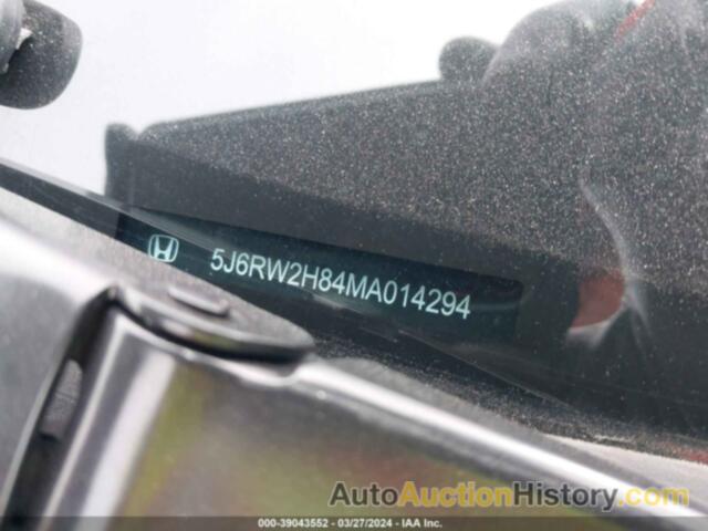 HONDA CR-V AWD EX-L, 5J6RW2H84MA014294