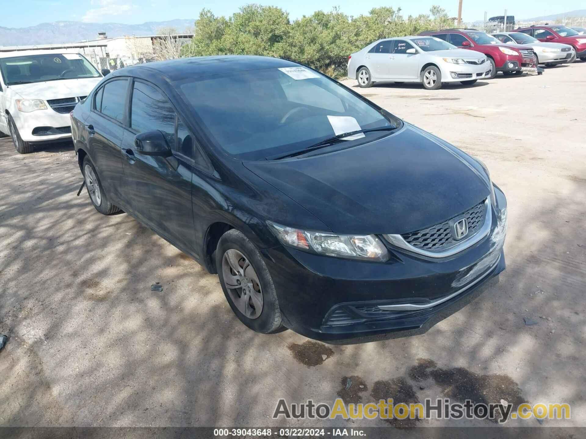 HONDA CIVIC LX, 19XFB2F50DE265520