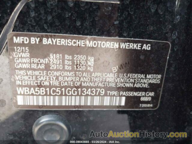 BMW 535 I, WBA5B1C51GG134379