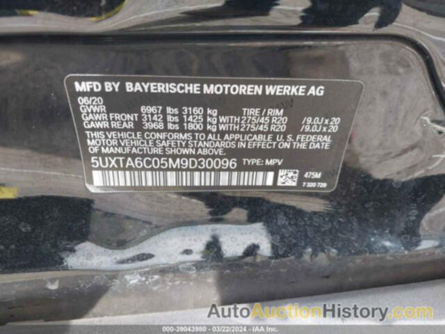 BMW X5 PHEV XDRIVE45E, 5UXTA6C05M9D30096