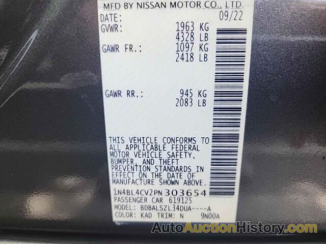 NISSAN ALTIMA SR, 1N4BL4CV2PN303654