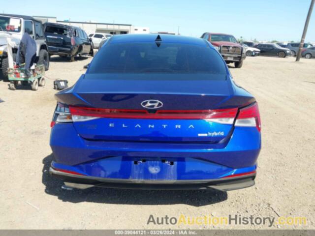 HYUNDAI ELANTRA HYBRID BLUE, KMHLM4AJXPU053660