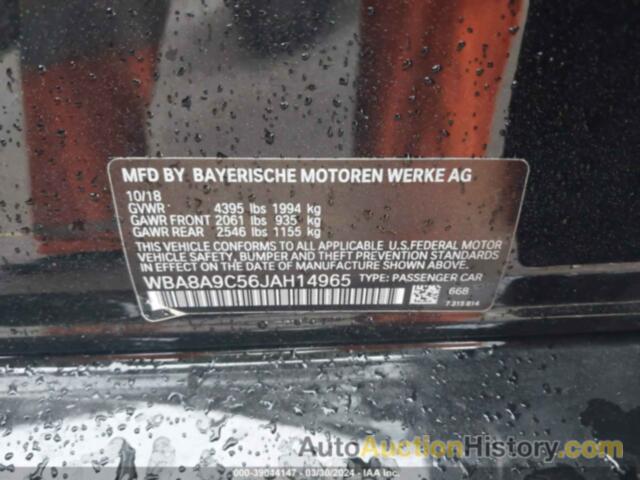 BMW 320I I, WBA8A9C56JAH14965