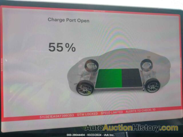 TESLA MODEL 3 LONG RANGE/MID RANGE/STANDARD RANGE/STANDARD RANGE PLUS, 5YJ3E1EA5KF399353