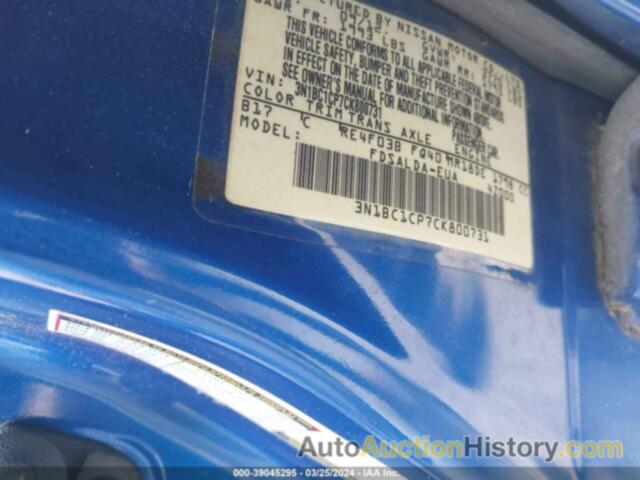 NISSAN VERSA 1.8 S, 3N1BC1CP7CK800731