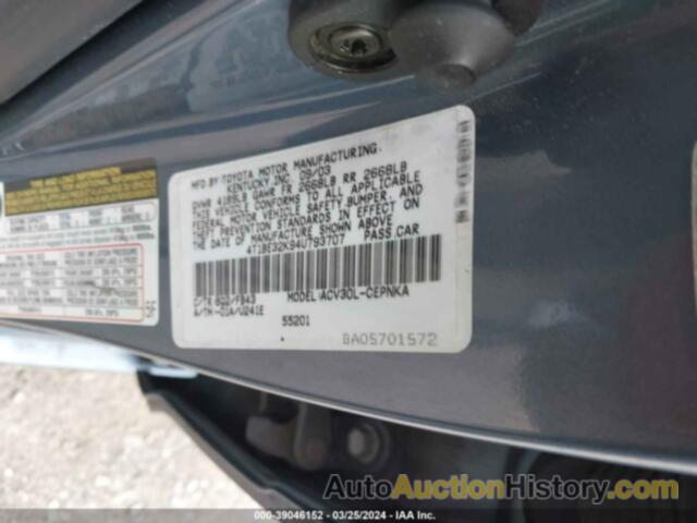 TOYOTA CAMRY LE, 4T1BE32K94U793707