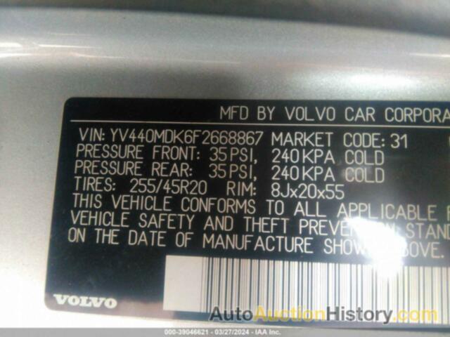 VOLVO XC60 T5 PREMIER, YV440MDK6F2668867
