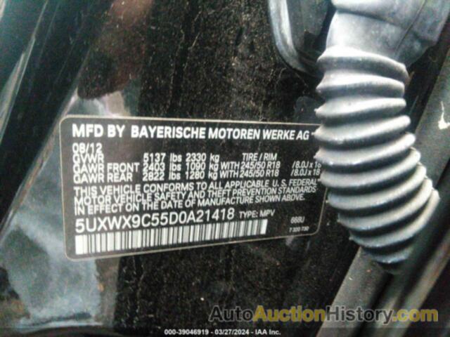 BMW X3 XDRIVE28I, 5UXWX9C55D0A21418