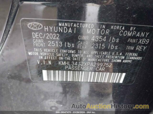 HYUNDAI SONATA LIMITED, KMHL34J2XPA299752