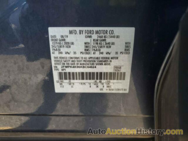 FORD EDGE TITANIUM, 2FMPK4K96KBC64624