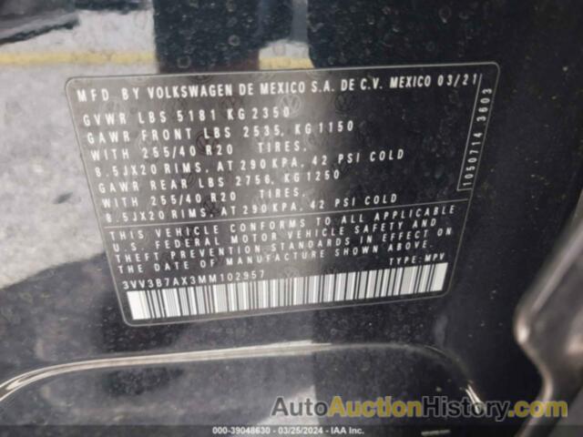 VOLKSWAGEN TIGUAN, 3VV3B7AX3MM102957