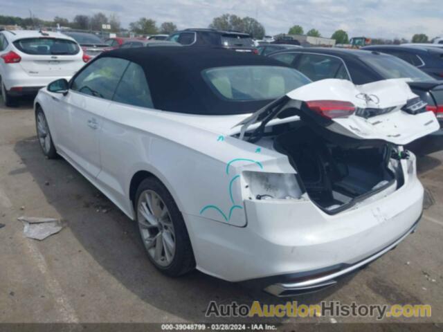 AUDI A5 CABRIOLET PREMIUM 45 TFSI QUATTRO S TRONIC, WAU2AGF51MN002489