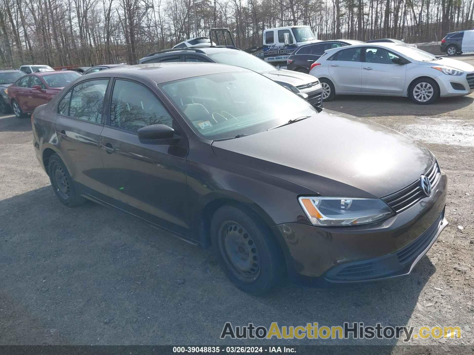 VOLKSWAGEN JETTA 2.0L S, 3VW2K7AJ5BM327686