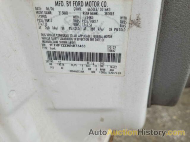 FORD F150, 1FTRF12236NB73453