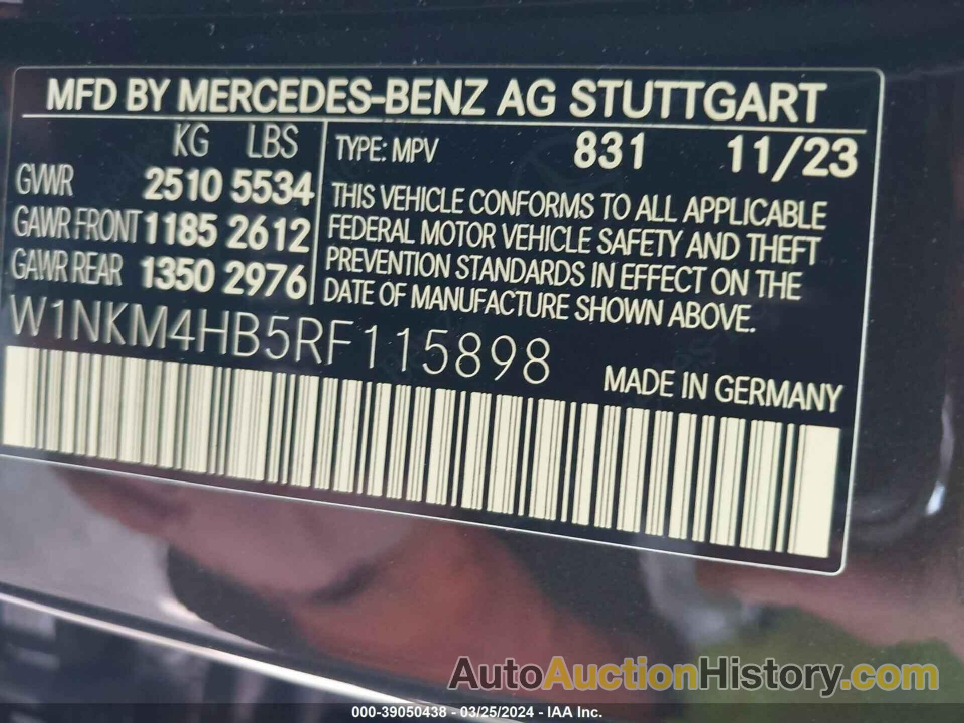 MERCEDES-BENZ GLC 300 4MATIC SUV, W1NKM4HB5RF115898