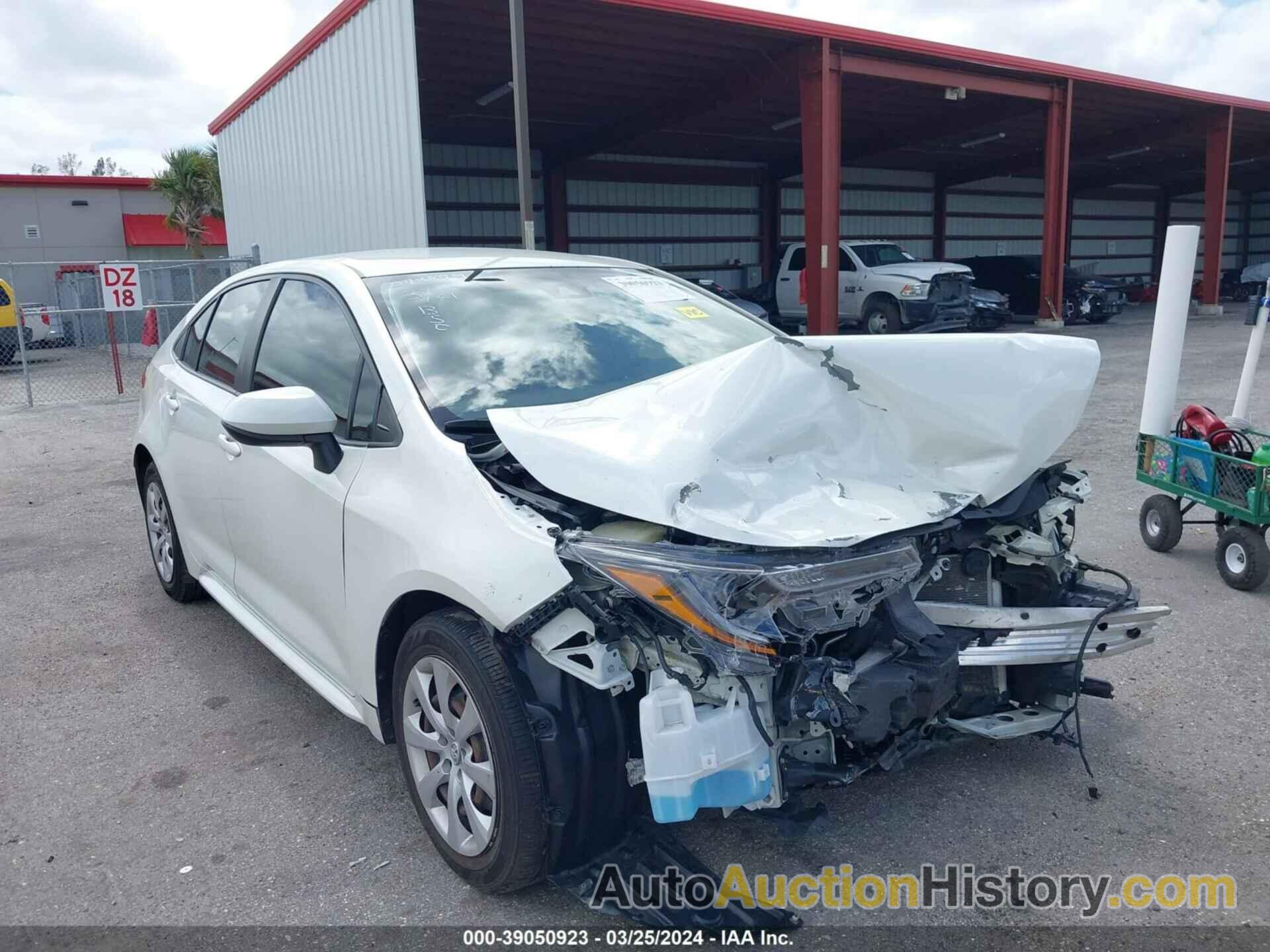 TOYOTA COROLLA LE, JTDEPRAEXLJ078879