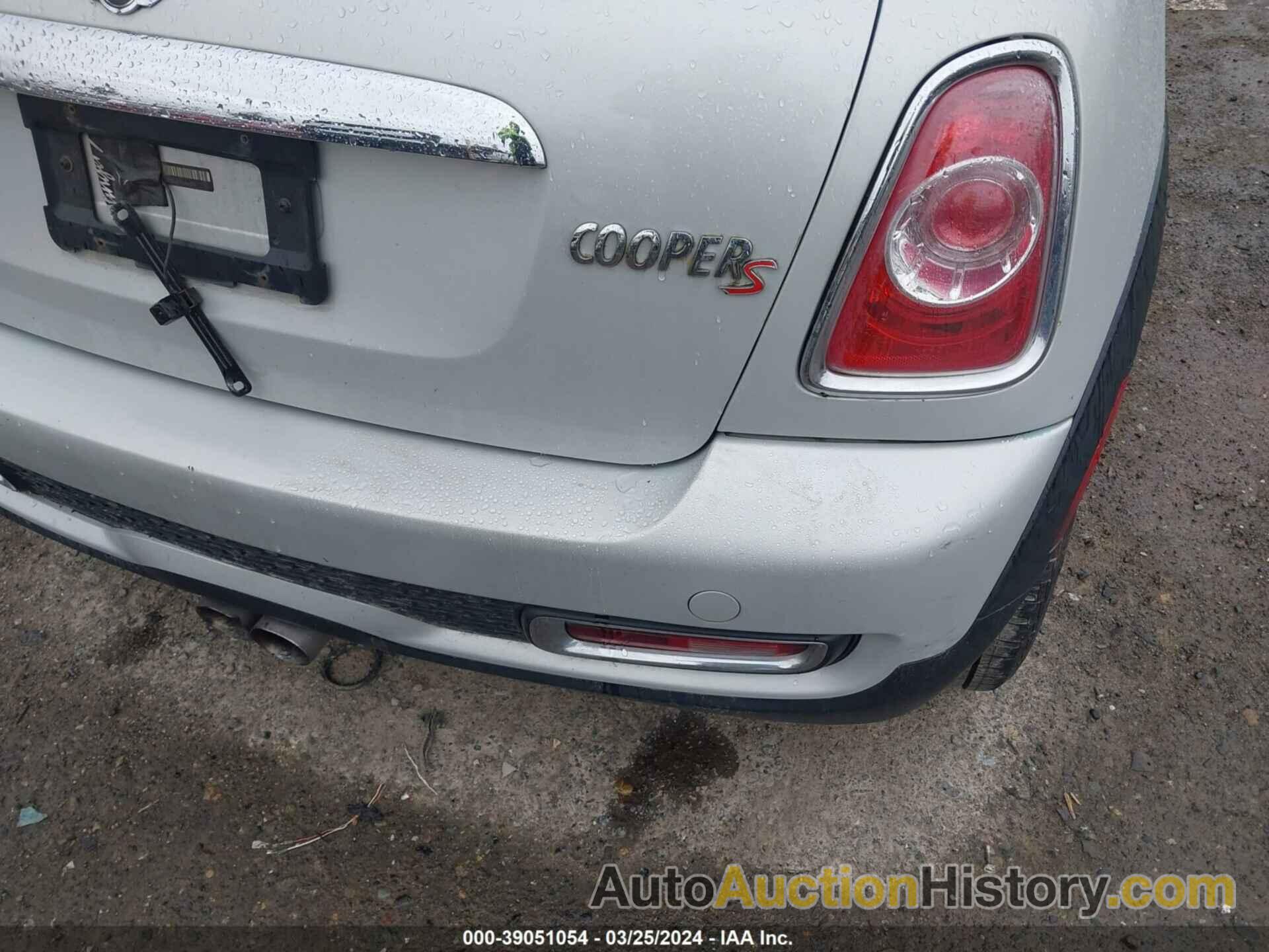 MINI COOPER S, WMWSV3C58BTY20151