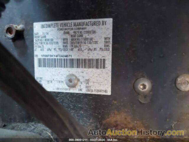 FORD F-59 COMMERCIAL STRIPPED, 1F66F5KY4F0A04671