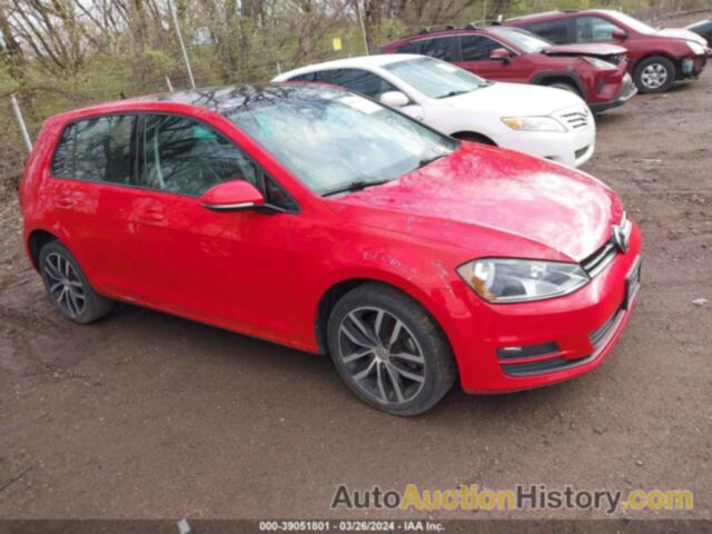 VOLKSWAGEN GOLF S/WOLFSBURG/SE/SEL, 3VW217AU1HM030534