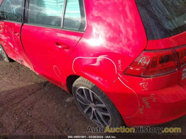 VOLKSWAGEN GOLF S/WOLFSBURG/SE/SEL, 3VW217AU1HM030534