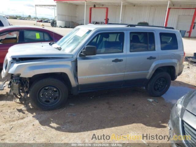 JEEP PATRIOT SPORT, 1C4NJPBBXED912709