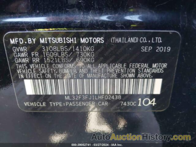 MITSUBISHI MIRAGE G4 ES, ML32F3FJ1LHF02438