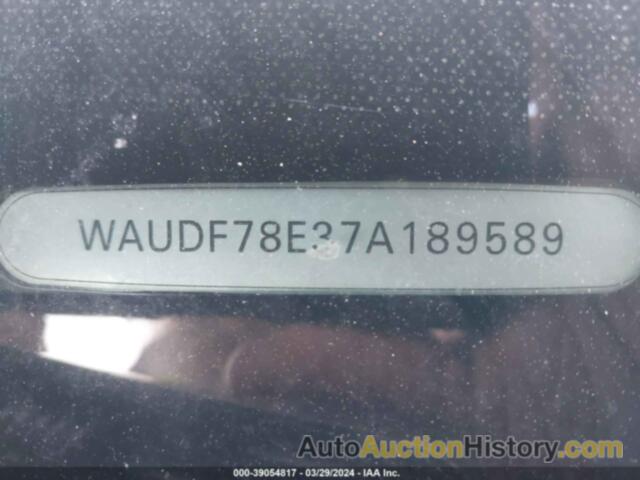 AUDI A4 2.0T, WAUDF78E37A189589