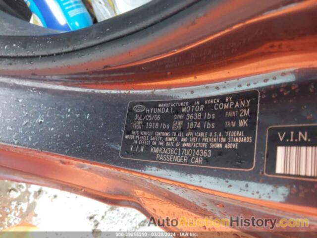 HYUNDAI ACCENT GS, KMHCM36C17U014363