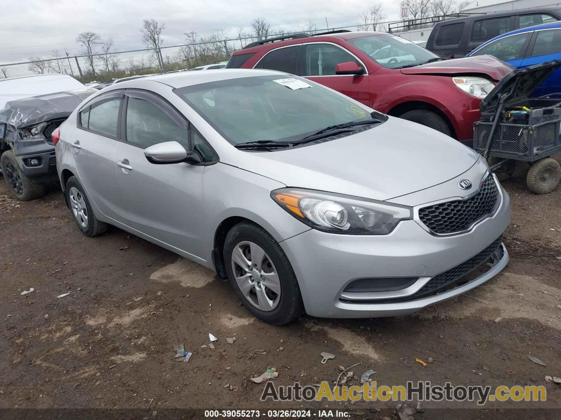 KIA FORTE LX, KNAFK4A60E5248366